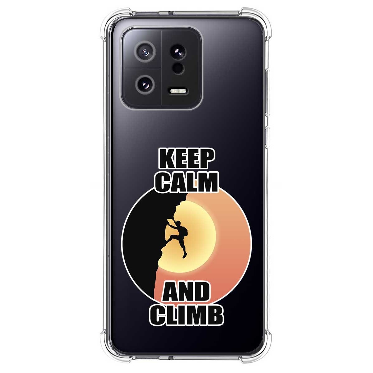 Funda Silicona Antigolpes compatible con Xiaomi 13 5G diseño Hombre Escalada Dibujos