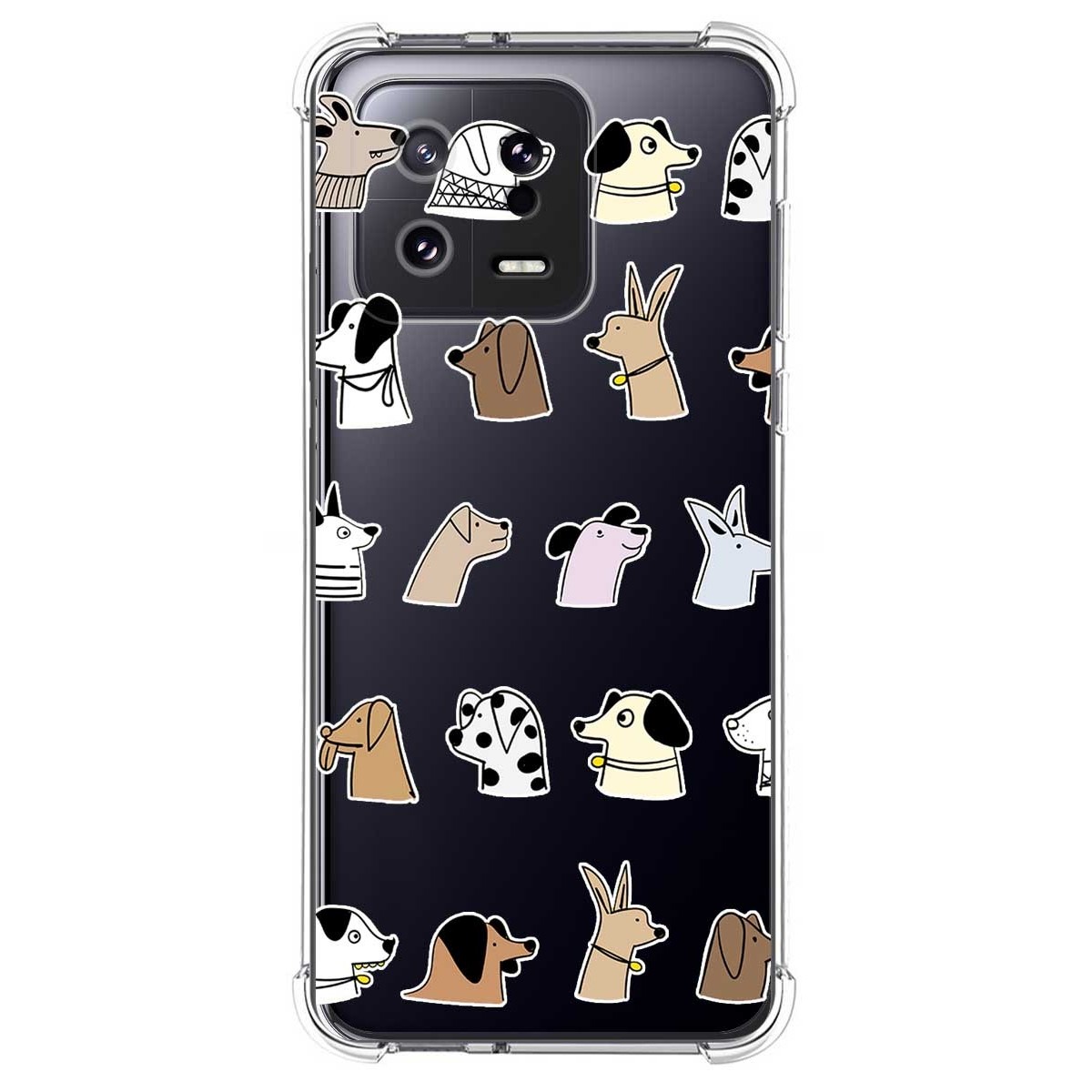 Funda Silicona Antigolpes compatible con Xiaomi 13 5G diseño Perros Dibujos