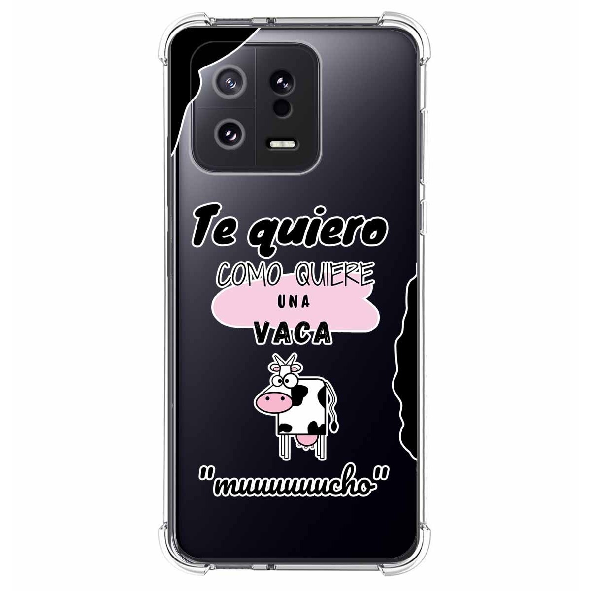 Funda Silicona Antigolpes compatible con Xiaomi 13 5G diseño Vaca Dibujos