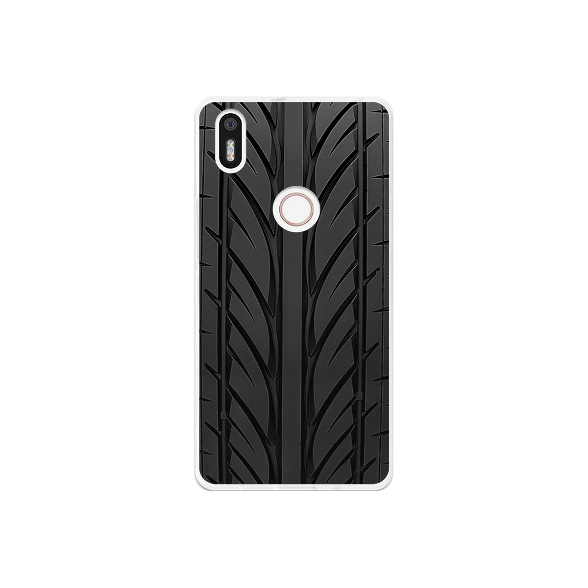 Funda Gel Tpu para Bq Aquaris X5 Plus Diseño Neumatico Dibujos