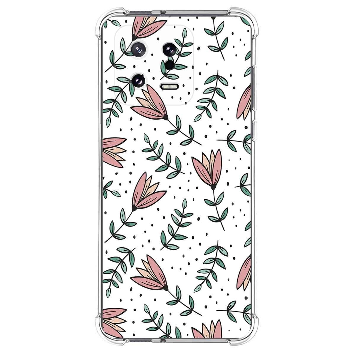 Funda Silicona Antigolpes compatible con Xiaomi 13 5G diseño Flores 01 Dibujos