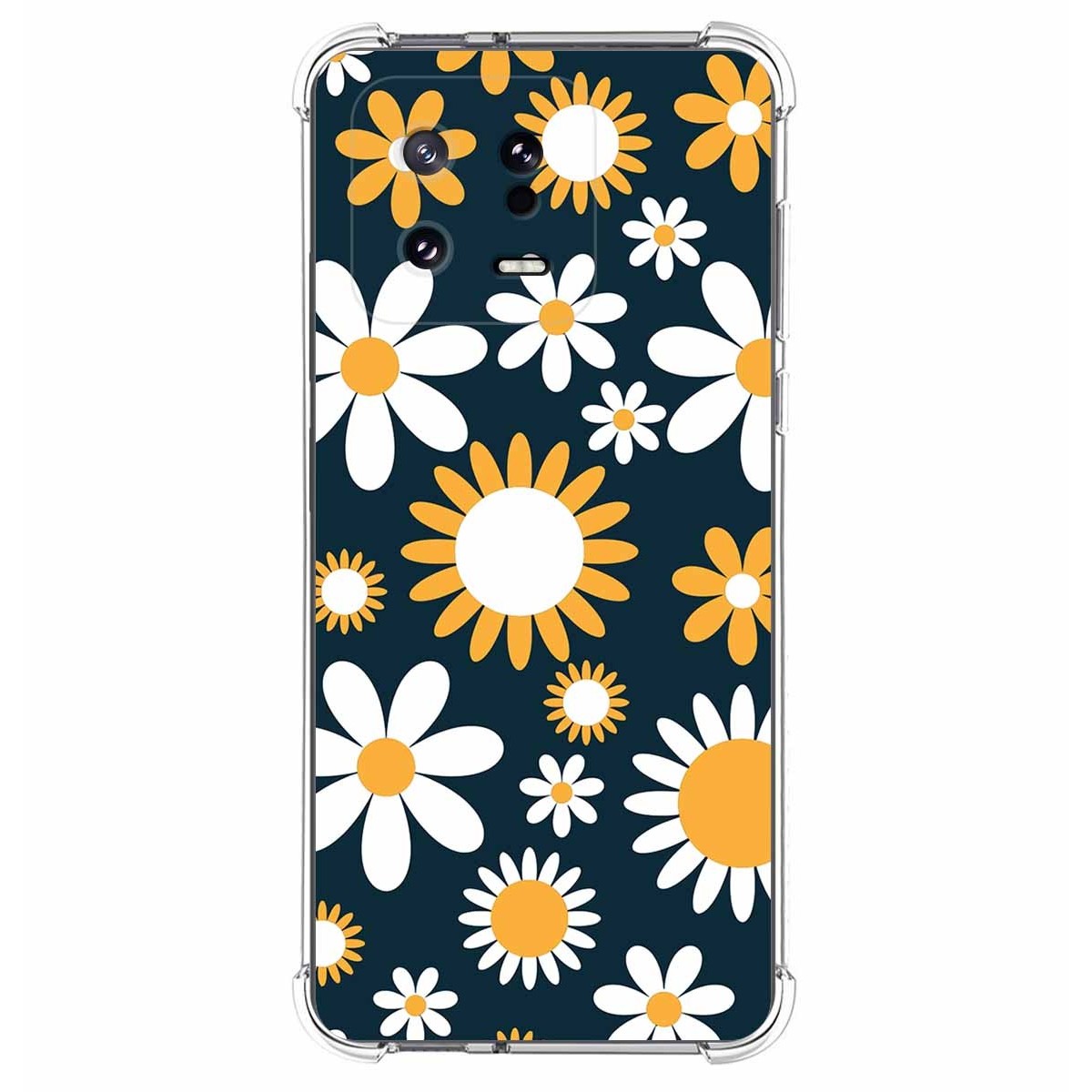 Funda Silicona Antigolpes compatible con Xiaomi 13 5G diseño Flores 08 Dibujos