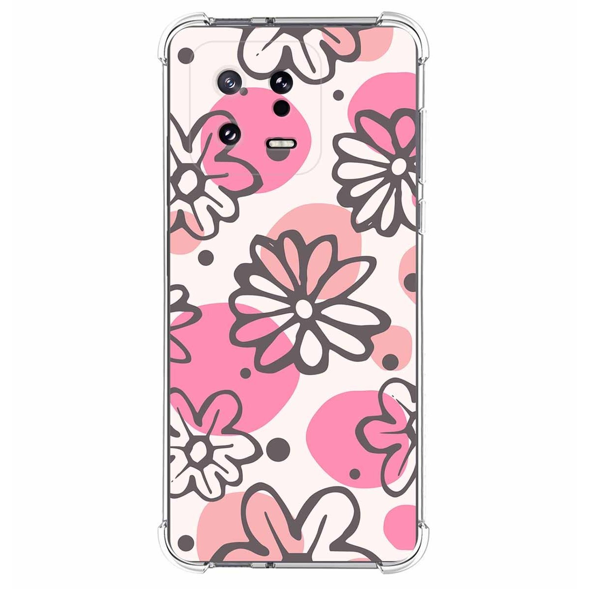 Funda Silicona Antigolpes compatible con Xiaomi 13 5G diseño Flores 09 Dibujos
