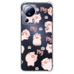 Funda Silicona Antigolpes compatible con Xiaomi 13 Lite 5G diseño Cerdos Dibujos