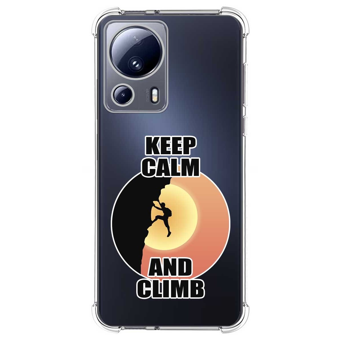 Funda Silicona Antigolpes compatible con Xiaomi 13 Lite 5G diseño Hombre Escalada Dibujos