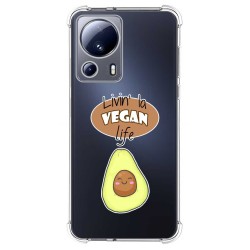 Funda Silicona Antigolpes compatible con Xiaomi 13 Lite 5G diseño Vegan Life Dibujos