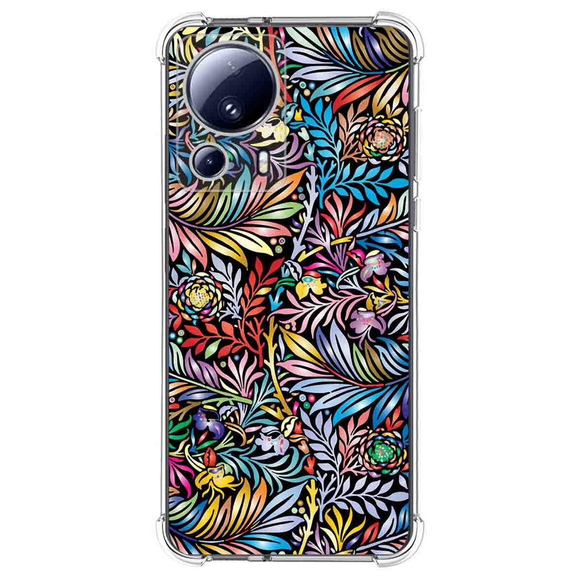 Funda Silicona Antigolpes compatible con Xiaomi 13 Lite 5G diseño Flores 04 Dibujos