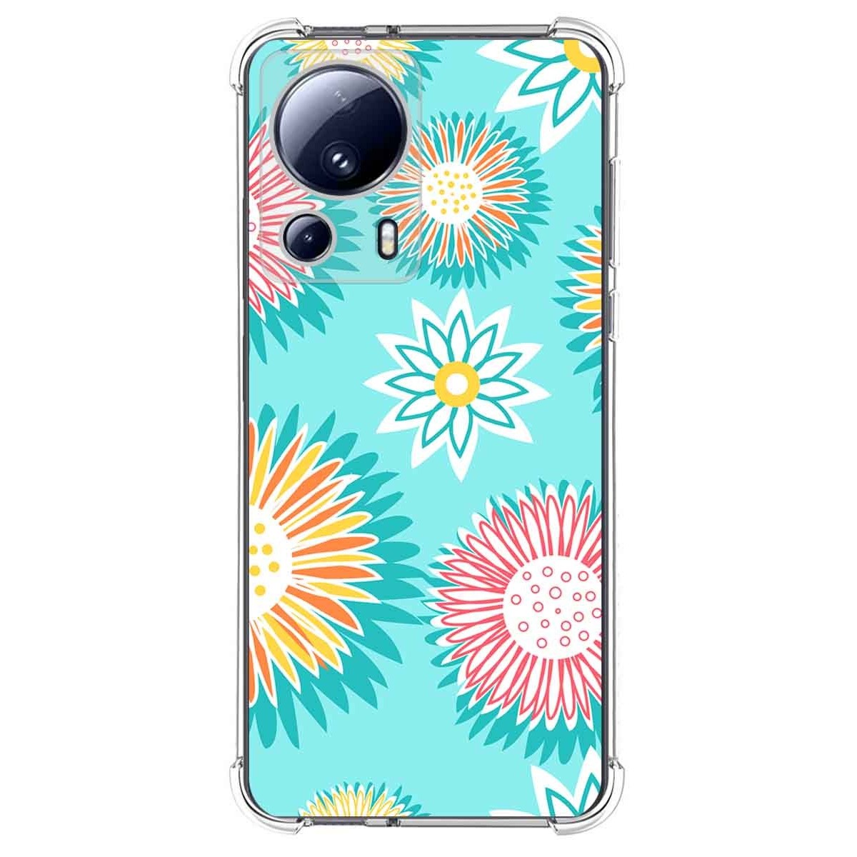 Funda Silicona Antigolpes compatible con Xiaomi 13 Lite 5G diseño Flores 05 Dibujos