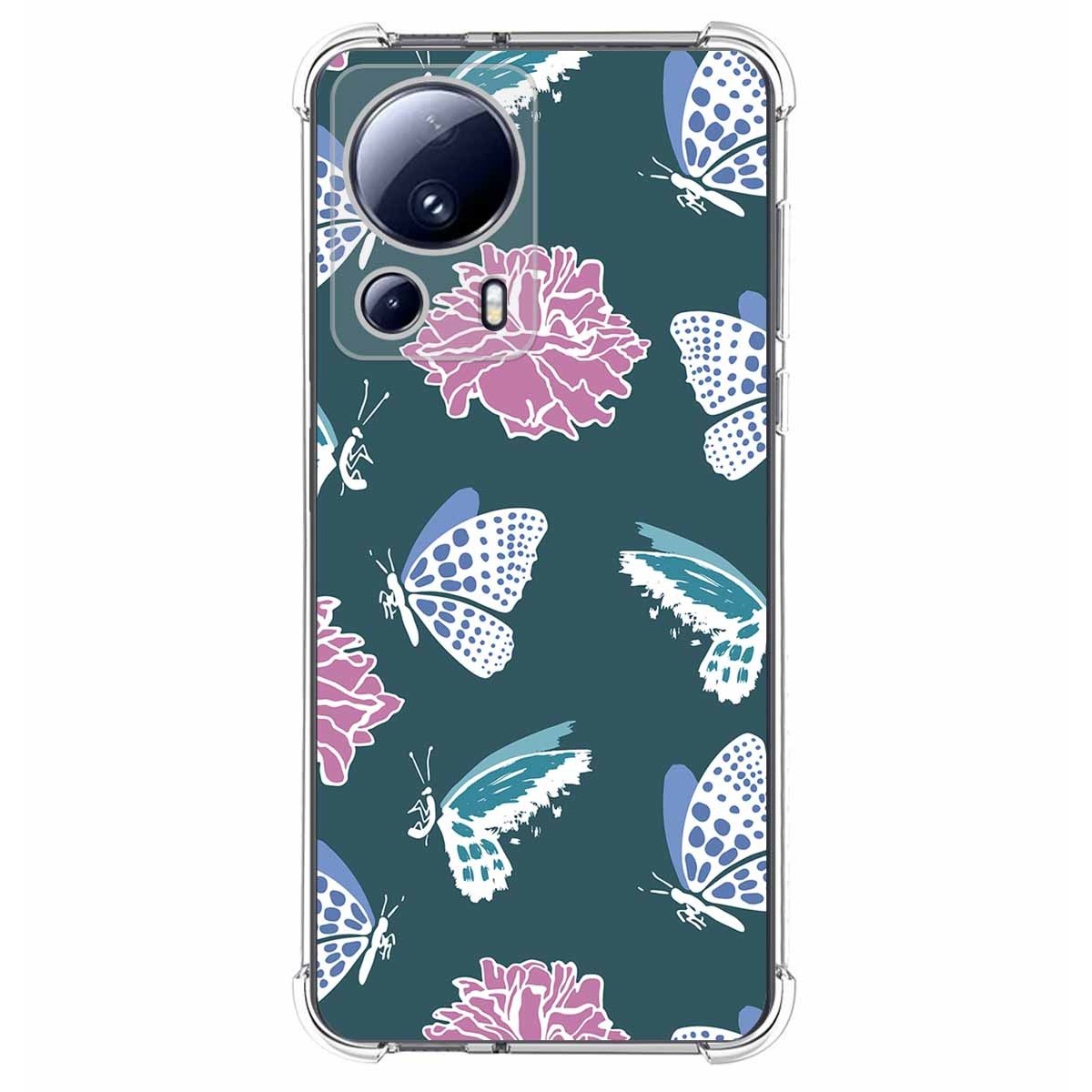 Funda Silicona Antigolpes compatible con Xiaomi 13 Lite 5G diseño Flores 10 Dibujos