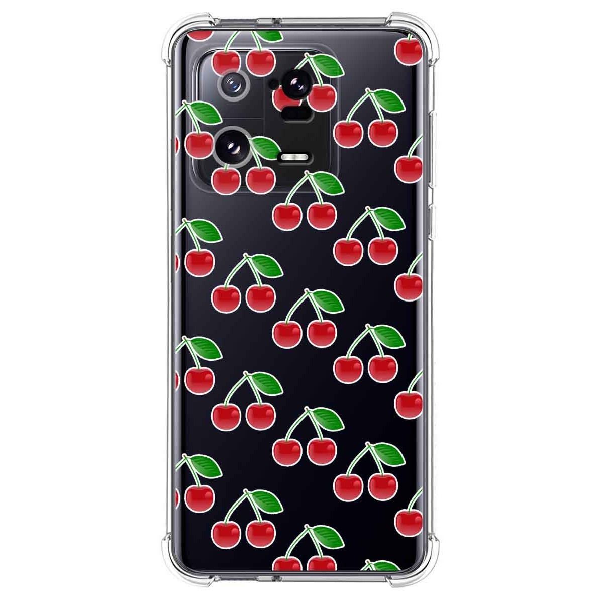 Funda Silicona Antigolpes compatible con Xiaomi 13 Pro 5G diseño Cerezas Dibujos