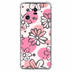 Funda Silicona Antigolpes compatible con Xiaomi 13 Pro 5G diseño Flores 09 Dibujos