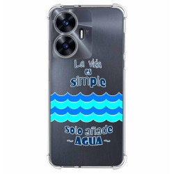 Funda Silicona Antigolpes para Realme C55 diseño Agua Dibujos