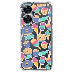 Funda Silicona Antigolpes para Realme C55 diseño Dulces 02 Dibujos