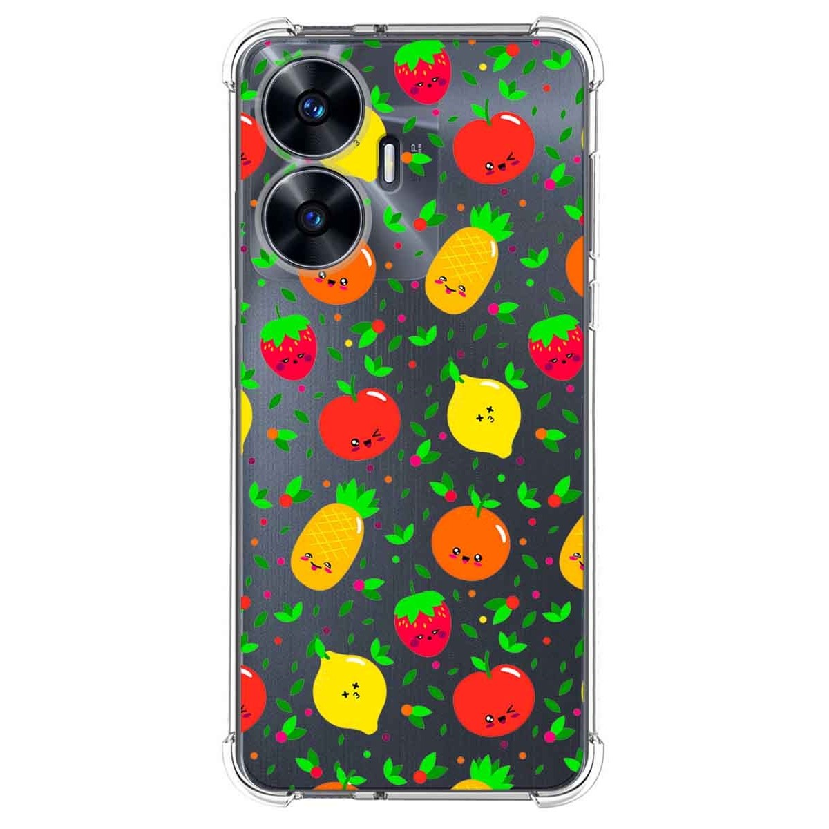 Funda Silicona Antigolpes para Realme C55 diseño Frutas 01 Dibujos