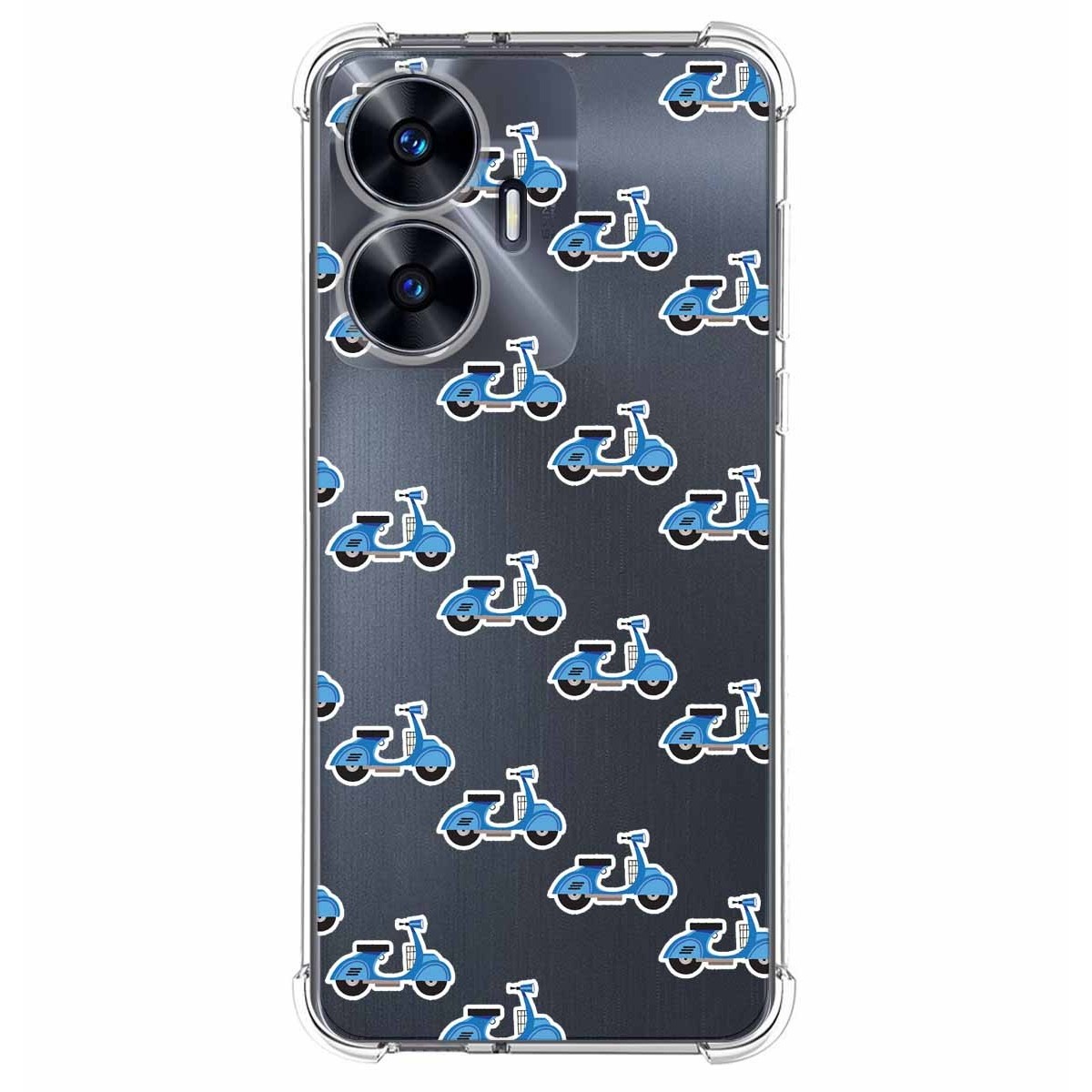 Funda Silicona Antigolpes para Realme C55 diseño Scooter Dibujos