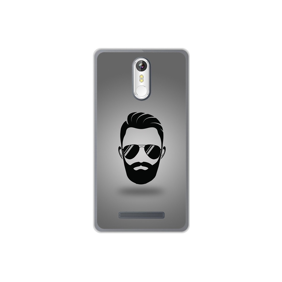 Funda Gel Tpu para Leagoo M8 / M8 Pro Diseño Barba Dibujos