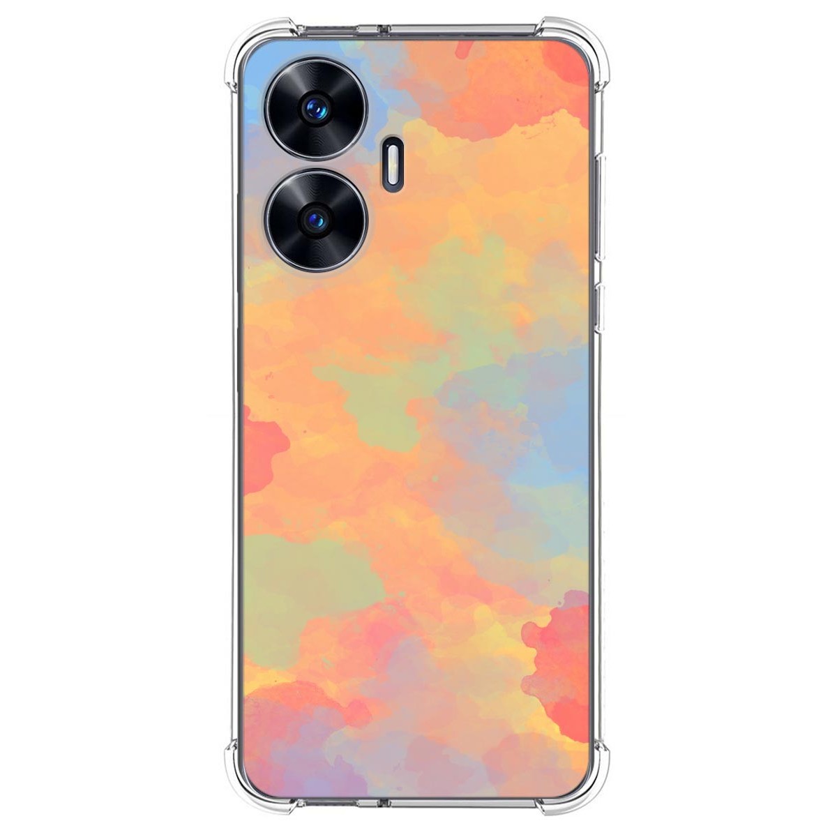 Funda Silicona Antigolpes para Realme C55 diseño Acuarela 08 Dibujos