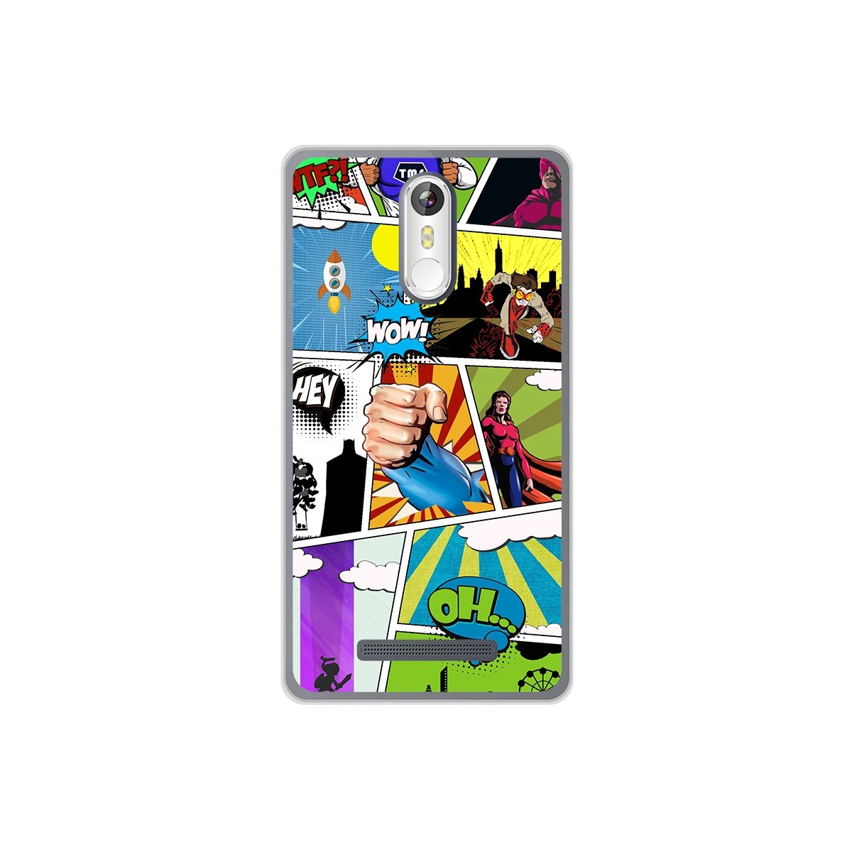 Funda Gel Tpu para Leagoo M8 / M8 Pro Diseño Comic Dibujos