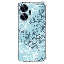Funda Silicona Antigolpes para Realme C55 diseño Flores 03 Dibujos