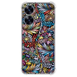 Funda Silicona Antigolpes para Realme C55 diseño Flores 04 Dibujos