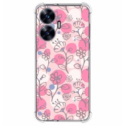 Funda Silicona Antigolpes para Realme C55 diseño Flores 07 Dibujos