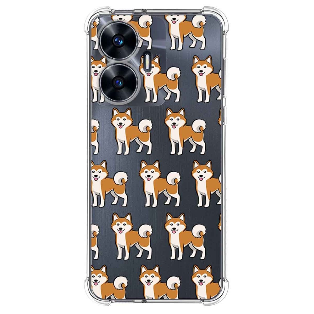 Funda Silicona Antigolpes para Realme C55 diseño Perros 08 Dibujos