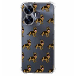 Funda Silicona Antigolpes para Realme C55 diseño Perros 09 Dibujos