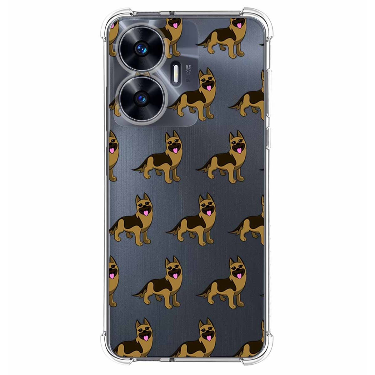 Funda Silicona Antigolpes para Realme C55 diseño Perros 09 Dibujos
