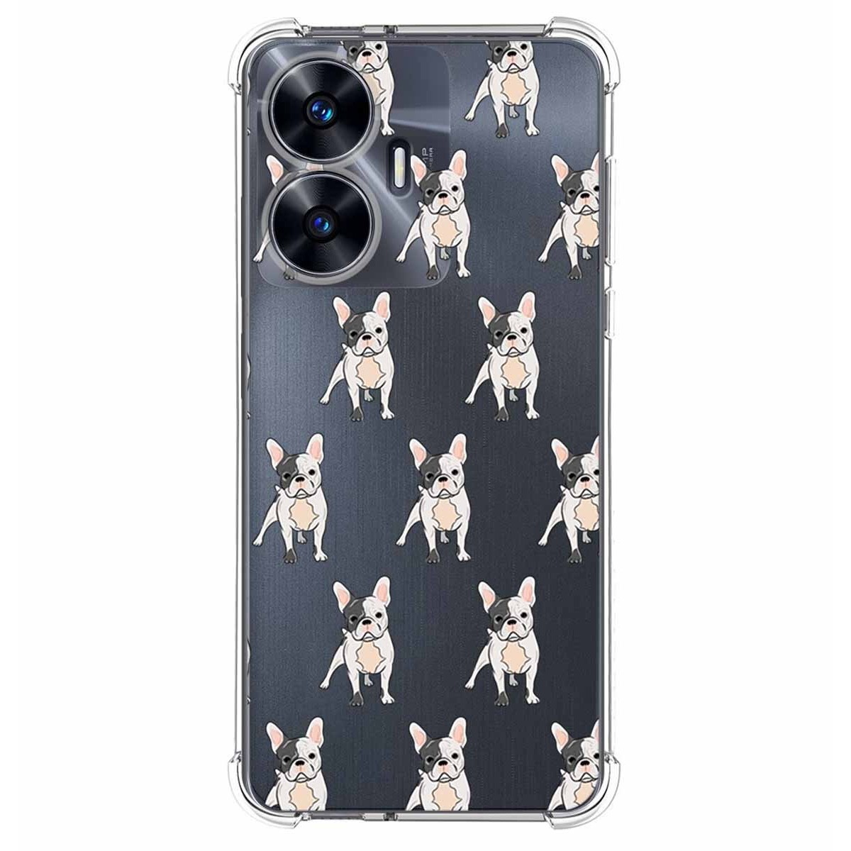 Funda Silicona Antigolpes para Realme C55 diseño Perros 12 Dibujos