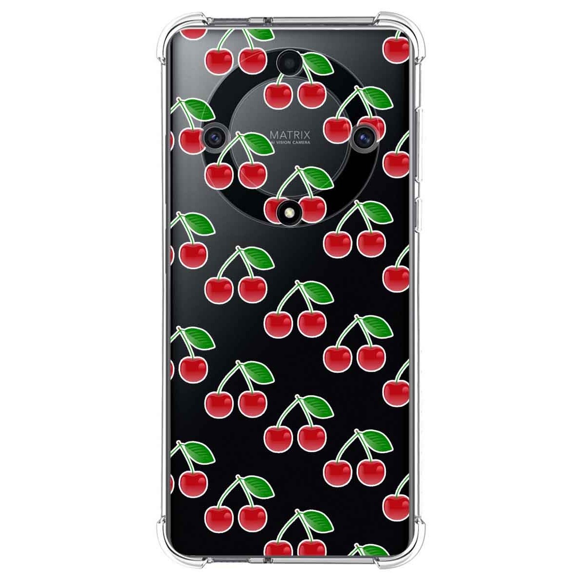 Funda Silicona Antigolpes para Huawei Honor Magic 5 Lite 5G diseño Cerezas Dibujos