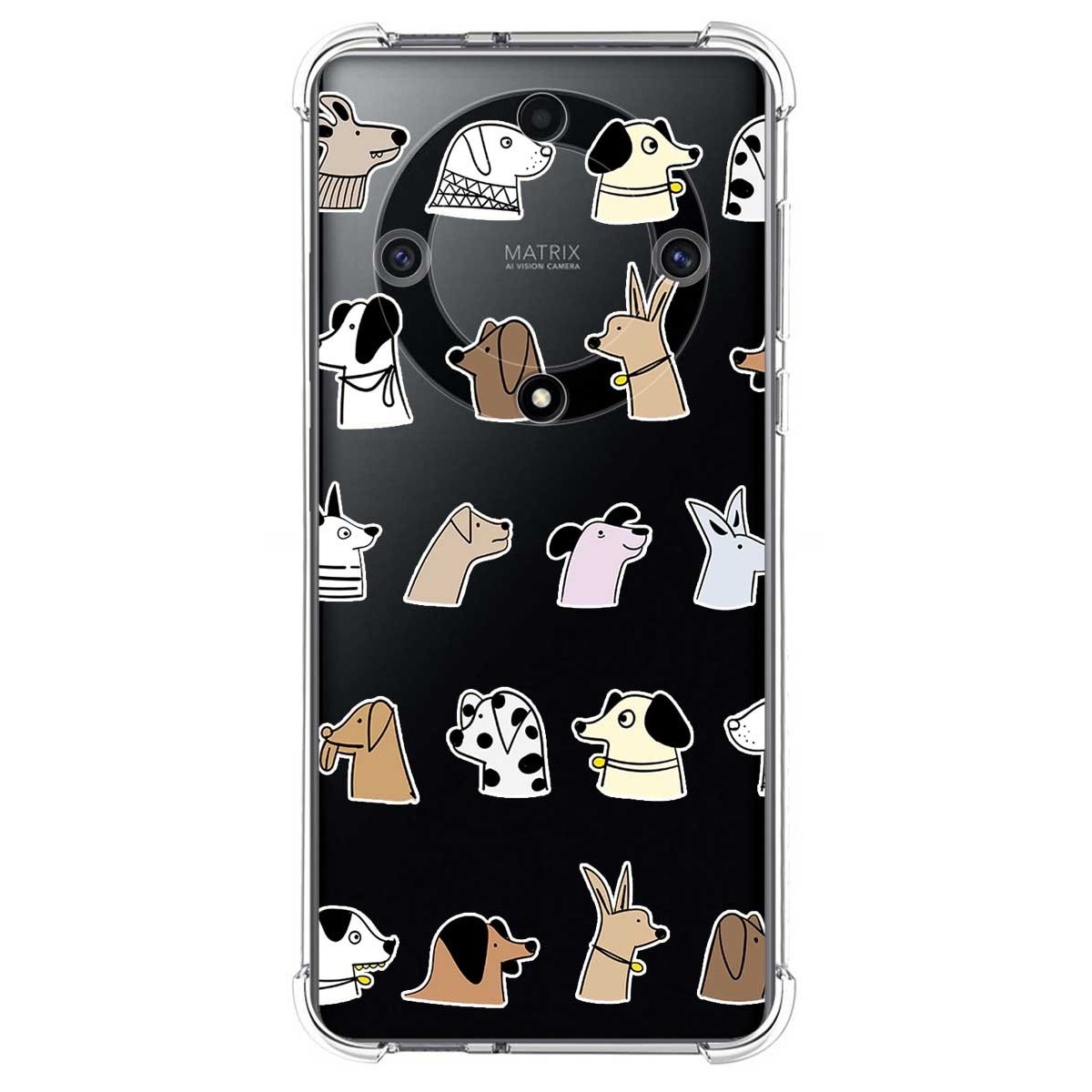 Funda Silicona Antigolpes para Huawei Honor Magic 5 Lite 5G diseño Perros Dibujos