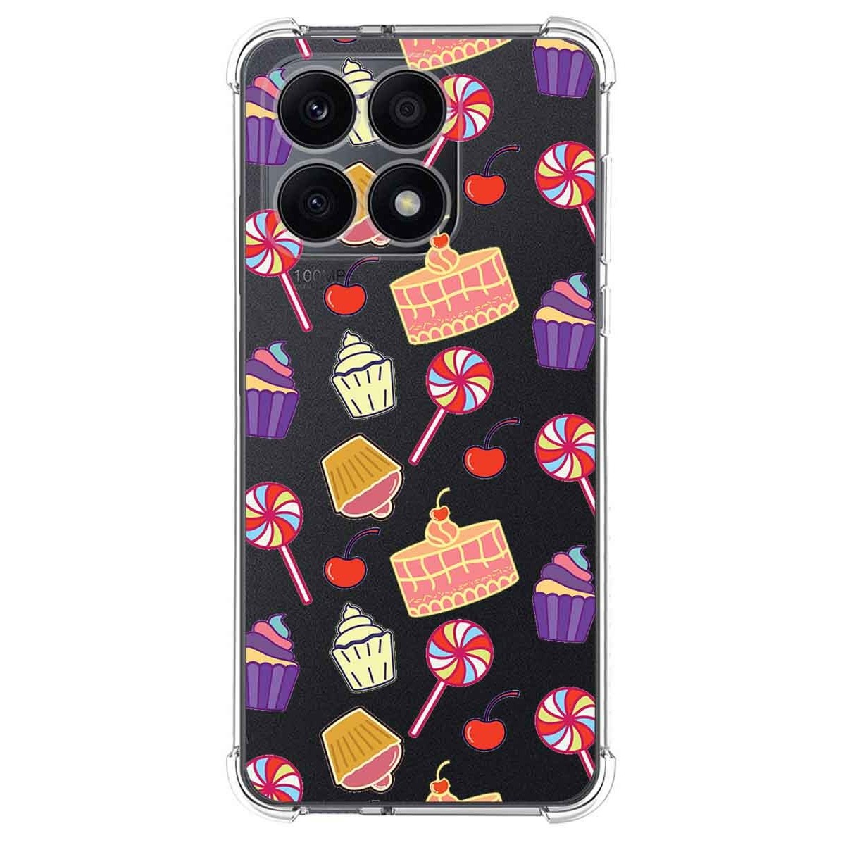 Funda Silicona Antigolpes para Huawei Honor X7a diseño Dulces 01 Dibujos