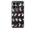 Funda Silicona Antigolpes para Huawei Honor X7a diseño Perros Dibujos