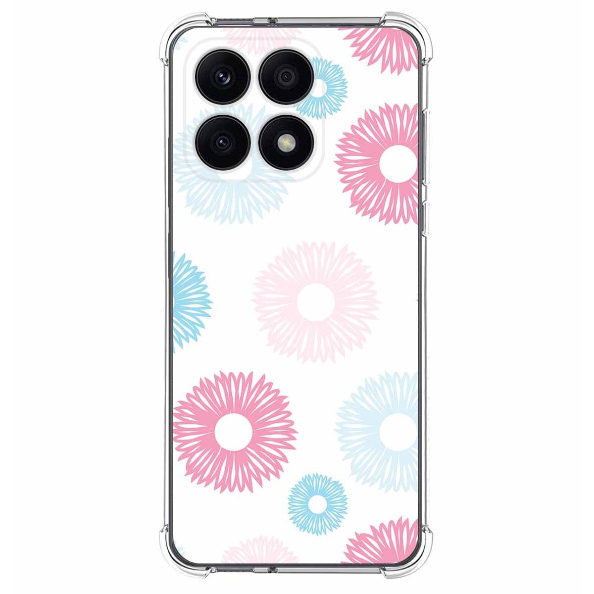Funda Silicona Antigolpes para Huawei Honor X7a diseño Flores 06 Dibujos