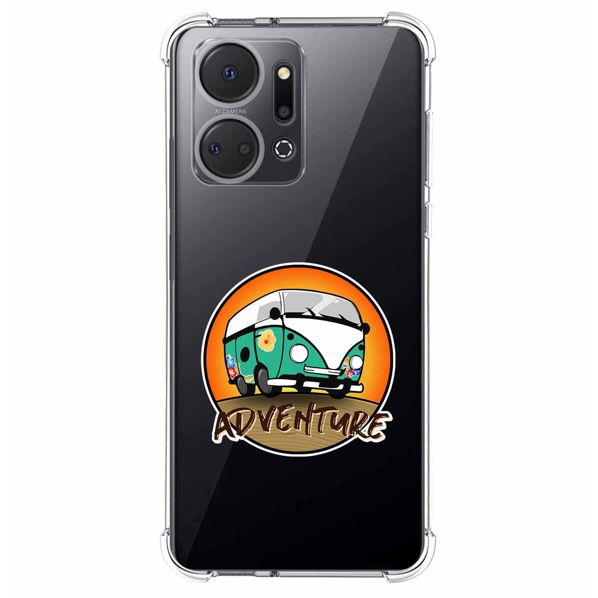 Funda Silicona Antigolpes para Huawei Honor X8a diseño Adventure Dibujos