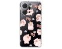 Funda Silicona Antigolpes para Huawei Honor X8a diseño Cerdos Dibujos