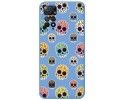 Funda Silicona Líquida Azul compatible con Xiaomi Redmi Note 12 Pro 4G diseño Catrina Dibujos
