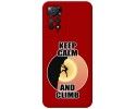 Funda Silicona Líquida Roja compatible con Xiaomi Redmi Note 12 Pro 4G diseño Hombre Escalada Dibujos
