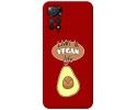 Funda Silicona Líquida Roja compatible con Xiaomi Redmi Note 12 Pro 4G diseño Vegan Life Dibujos