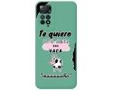 Funda Silicona Líquida Verde compatible con Xiaomi Redmi Note 12 Pro 4G diseño Vaca Dibujos