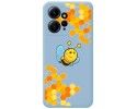Funda Silicona Líquida Azul compatible con Xiaomi Redmi Note 12 4G diseño Abeja Dibujos