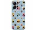 Funda Silicona Líquida Azul compatible con Xiaomi Redmi Note 12 4G diseño Catrina Dibujos