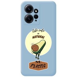 Funda Silicona Líquida Azul compatible con Xiaomi Redmi Note 12 4G diseño Culo Natural Dibujos