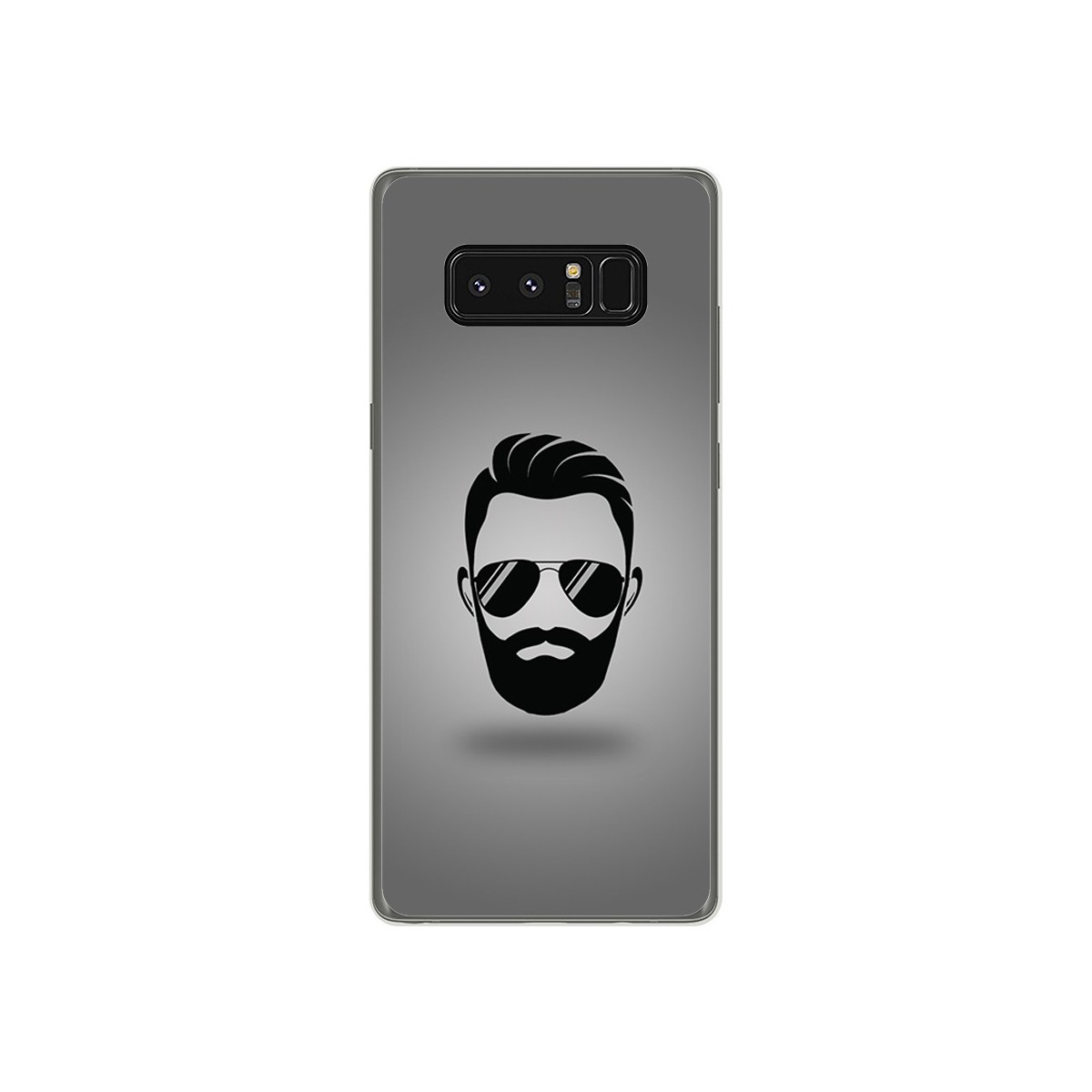 Funda Gel Tpu para Samsung Galaxy Note 8 Diseño Barba Dibujos