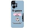 Funda Silicona Líquida Azul compatible con Xiaomi Redmi Note 12 4G diseño Vaca Dibujos