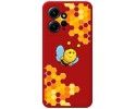 Funda Silicona Líquida Roja compatible con Xiaomi Redmi Note 12 4G diseño Abeja Dibujos