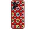 Funda Silicona Líquida Roja compatible con Xiaomi Redmi Note 12 4G diseño Catrina Dibujos