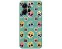 Funda Silicona Líquida Verde compatible con Xiaomi Redmi Note 12 4G diseño Catrina Dibujos