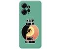 Funda Silicona Líquida Verde compatible con Xiaomi Redmi Note 12 4G diseño Mujer Escalada Dibujos