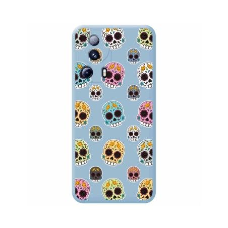 Funda Silicona Líquida Azul compatible con Xiaomi 13 Lite 5G diseño Catrina Dibujos